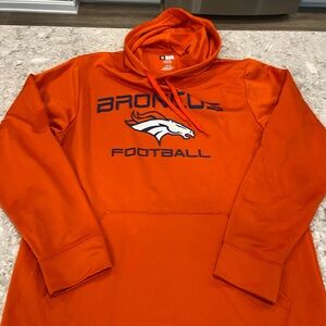 Denver Broncos NFL Team Apparel Orange TX3 Warm Hoodie—Medium